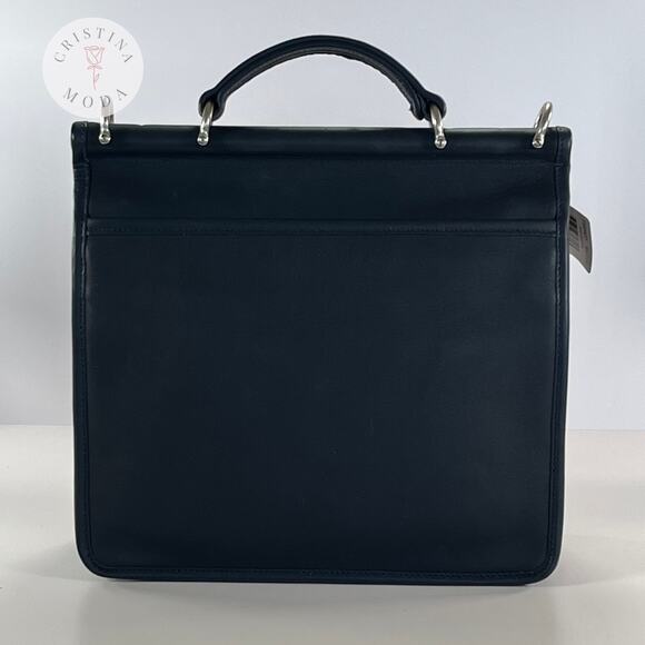 NEW Vintage Coach Willis Bag 9927 Navy & Nickel Hardware 2004 - Picture 3 of 11